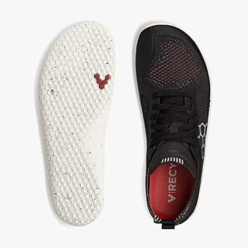 VIVOBareFOOT Geo Racer Knit, Mens Vegan Ultra-Light Trainers com sola descalça