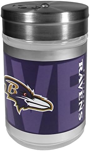 NFL Siskiyou Sports Shop Shop Baltimore Ravens 2pc BBQ Set com a estação Shaker One Size Team Color