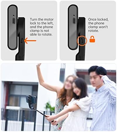 BDYLSF Handheld Gimbal Stabilizer Telefone Selfie Stick Stick Extension Haste Ajustável Tripé com controle remoto para smartphone