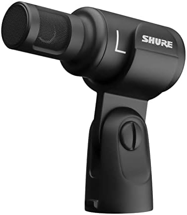 Shure MV88+ Microfone USB estéreo - Microfone condensador para streaming e gravação Vocais e instrumentos, Mac & Windows Compatível,