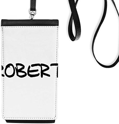 Polícia de bolsa de carteira de telefone Robert Phone, bolsa de bolsa preta de bolsa preta para celular, bolsa preta