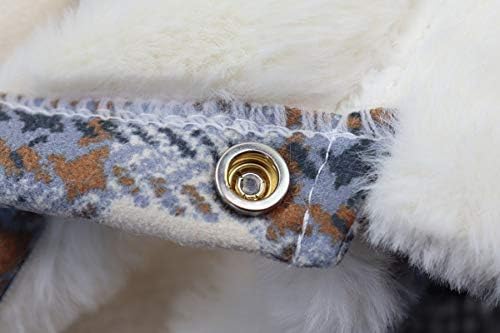 Lewow Faux Camurça Casaco de Lã para Pet para Dog Roupas de inverno Jaqueta quente Cole