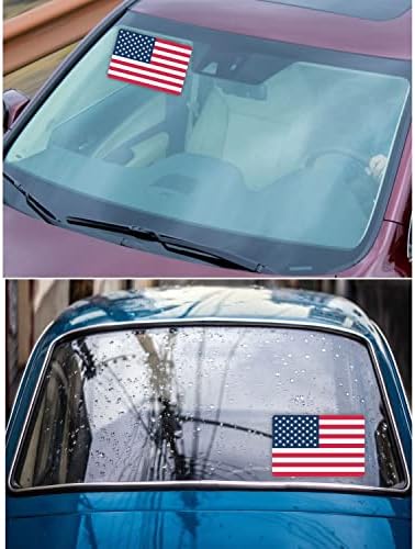 Adesivos americanos de bandeira americana - grande 6 x4 EUA patrióticos laminados vinil decalque para veículos de janela automotiva de caminhão de carro de carro motocicleta