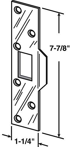 Prime-line n 7368 Bloqueio de privacidade da porta de bolso com tração-substitua travas de porta de bolso antigas ou danificadas de maneira rápida e fácil-bronze clássico, 3-3/4 ”