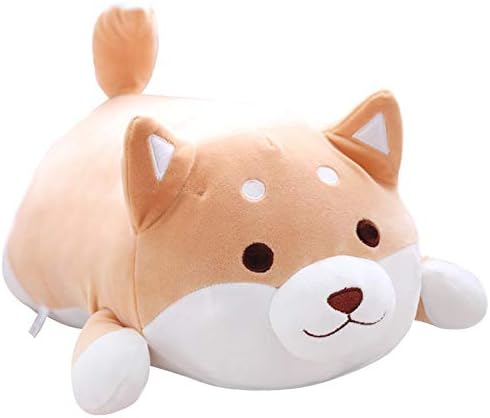 Maomoto 13,6 polegadas de pelúcia shiba inu travesseiros de brinquedo de brinquedo Doggy Doggy, Shiba Inu Dog Pluxh Toy