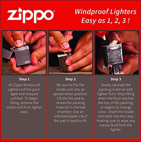 Zippo, mais claro, mais leve à prova de vento fosco Z5461