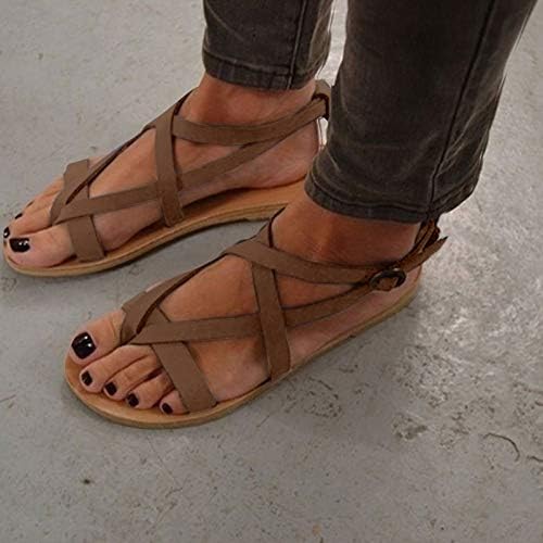 Mulheres Slippers chinelos de verão tira tira de sapatos planos sandálias chinelas de feminina feminina romana Cruz Sapatos casuais
