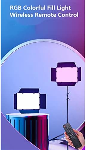 LEPSJGC RGB LED Vídeo fotografia leve 0-360 ° Painel de lâmpada de iluminação de preenchimento colorido CRI95+ 3000-6500K