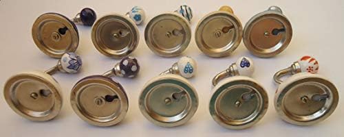 Zoya - botões de cerâmica variados ganchos cerâmicos ganchos pintados à mão ganchos decorativos ganchos de parede de cozinha