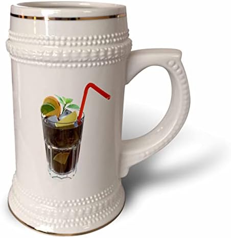 Bebidas gráficas 3drose boehm - uma bebida alcoólica de Cuba Libre - 22 onças de caneca