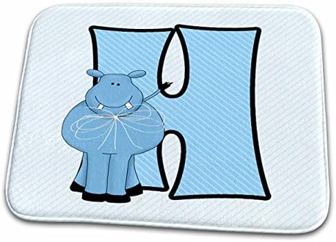 3drose h é para hipopótamo em azul para meninos bebê e filhos ... - banheiro banheiro tapetes