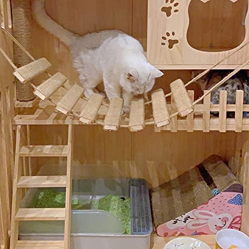 Escada de ponte de gato e moldura de escalada - Alpinista e móveis perfeitos - ideais para gatos divertidos