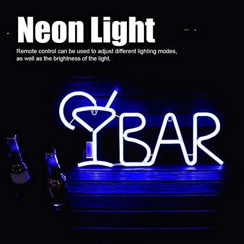 Luzes decorativas de letra de forma de barra de Yxyuexin, luz de lâmpada de neon led Luzes de placa para a decoração da casa do bar