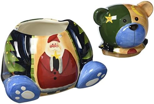 ATD 41923 6,5 Cheek rosa Papai Noel Design Teddy Bear Candy Box