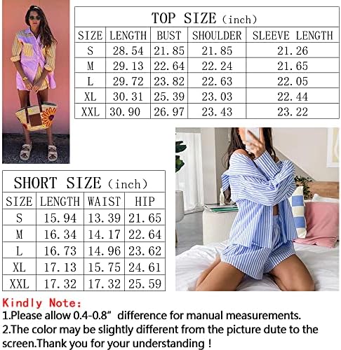 Roupas casuais de 2 peças de qteey feminino definem lotes faixas de traje de tamanho grande tampe tampe tampe de manga comprida shorts de camisa