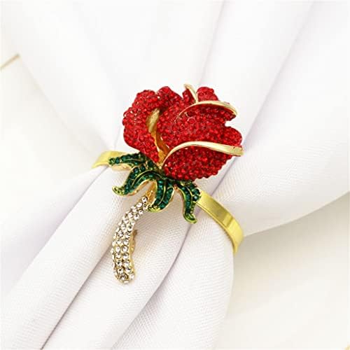 N/A 30pcs Dia dos Namorados Rosa Flor Flor Button Hotel Festa de casamento Ring Ring Ring Ring