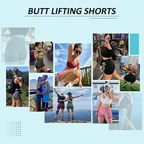 Zllw Women Womenless Scrunch Windout Gym Shorts, Butt Hight Wistist