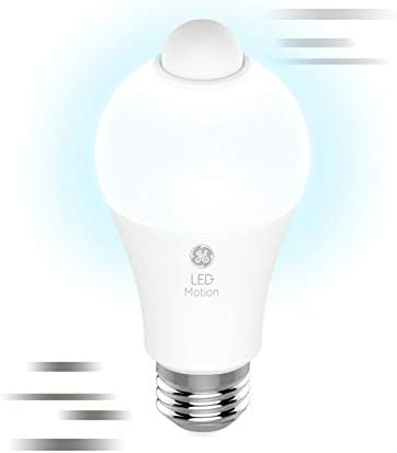 GE LED + Sensor de movimento Lâmpadas LED Bulbos + pacote de plugue do adaptador de lâmpadas