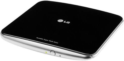 LG Electronics GP50NB40 8X USB 2.0 Slim Portable DVD Rewriter Drive externa com suporte M-disco, preto