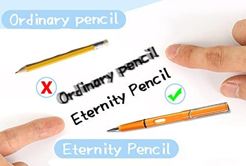 10 PCs Everlasting Lápis reabastecível reabastecer metal infinito lápis de grafite reutilizável reutiliza caneta sem tinta Lápis sem
