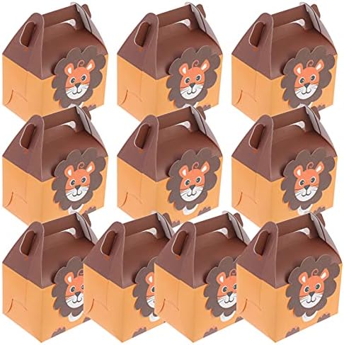 IPETBOOM VOC Favors Favors Cow Party Favors Caixas de doces de chá de bebê, 10 PCs Pattern Candy Caixas de Candy Boxes Baby Favor