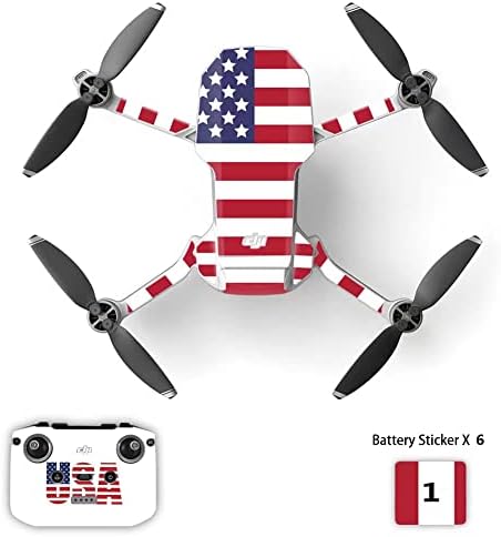 Pele para DJI mini 2 adesivo conjunto de drones completo + controlador + 6 skins de bateria compatível com dji mavic mini 2 apliques