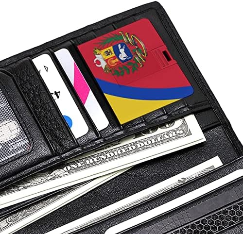 Venezuela Flag USB Memory Stick Business Flash-Drives Cartão de crédito Cartão bancário da forma de cartão bancário