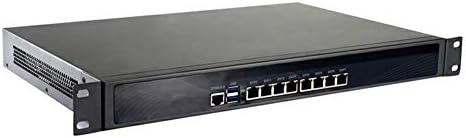 Firewall, VPN, 19 polegadas 1U RackMount, Appliance de rede, PC do roteador, Intel Core i3 2328M/2350M, RS14, 8 Intel LAN/2USB/COM/VGA/FAN,