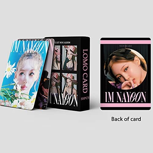 Nayeon Photo Cards 55pcs duas vezes Nayeon Lomo Cards Im Nayeon Novo Álbum PhotoCard Kpop Nayeon Post Cards Presente