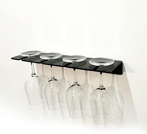 Rack de vidro de vinho | Suporte de Stemware | Vidros de copos de vidro cabide de armazenamento para cozinha de bar | acrílico 2 peças
