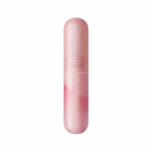 Xiahium Base de brilho labial transparente Bullet pequena cor pequena cor pequena cor de ovo de gânio de argila de veludo Lip Lip Gloss Lipstick Durável maquiagem de cor durável não desbotamento