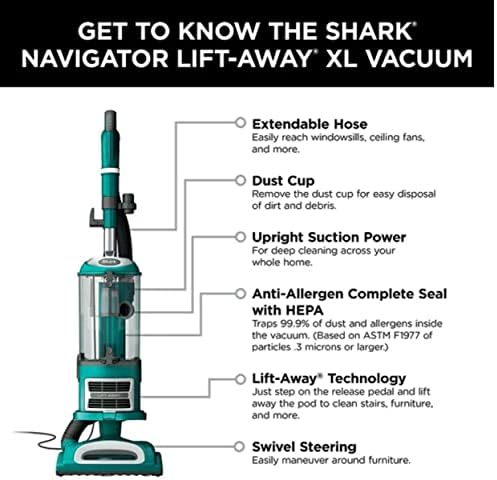 Navigador de tubarão Cu50 Vacuum vertical de elevação com escova autolimpante, intuição