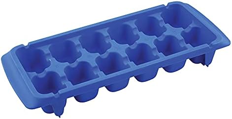 Bandejas de gelo MP10513 de linha primária, bolsos de 12 cubos, construção de plástico, cor azul, flexível, 5 peças