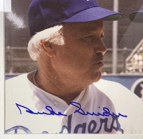 Sandy Koufax Photo assinada 8x10 la dodgers hof duke snider autógrafo emoldurado jsA - fotos autografadas da MLB