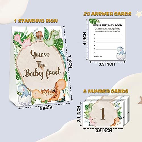 DOQPO Woodland Baby Shower Games, Safari Jungle Animals Adives