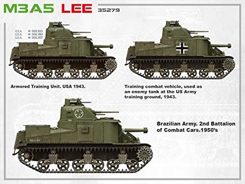 Miniart 35279 - 1/35 American Medium Tank M3A5 Kit de Modelo de Plástico Lee