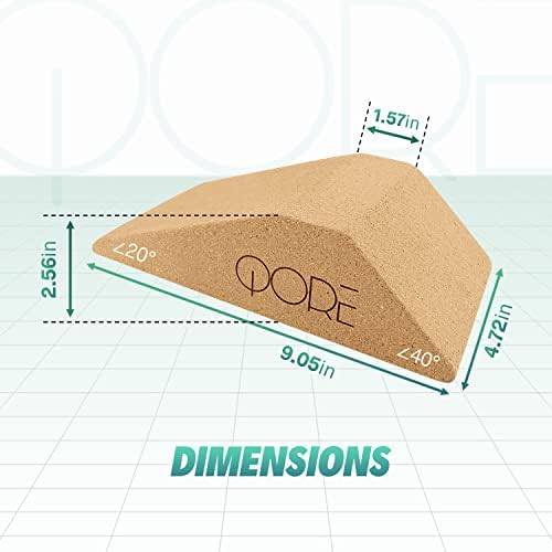 Cork Bloco de cunha de agachamento 2pcs Non Slip Professional Squat Rame, Plataforma de agachamento para agachamentos elevados