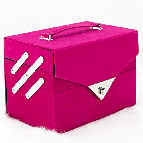 Ver Beauty 55pcs Makeup Gift Set Kit Trem Case com bandejas extensíveis - VMK1304, White Glitter
