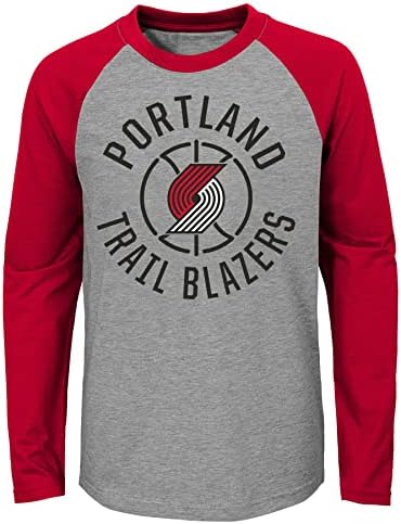 Camiseta Raglan de manga longa para meninos da NBA da NBA