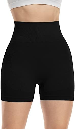 Zllw Women Womenless Scrunch Windout Gym Shorts, Butt Hight Wistist