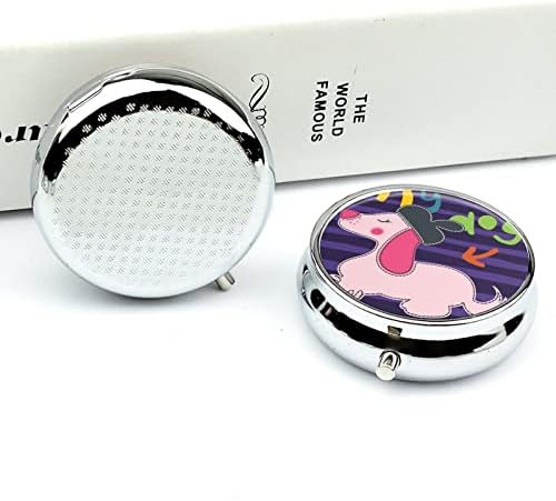 Caixa de organizador de comprimidos Recipiente de pílula de cachorro rosa portátil Caixa de caixa de comprimidos