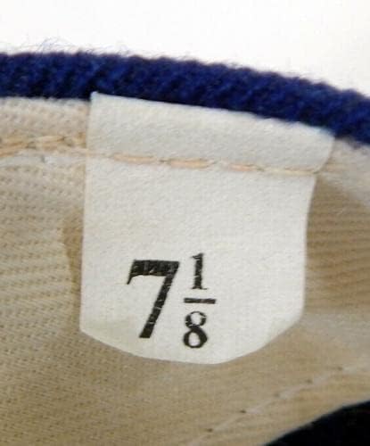1990-93 Montreal Expos Chris Nabholz 43 Game Usado Blue Hat 7.125 DP22797 - Jogo usado HATS MLB