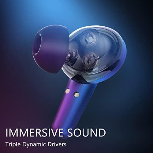 DiMipow Triple Driver Hi Hi-RE Audio Wireless fones de ouvido, brotos de som, fones de ouvido na orelha confortável