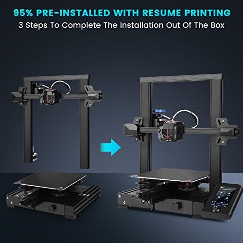Creality Ender 3 V2 NEO 3D Upgrade da impressora com CR Touch Kit de nivelamento automático PC PC Stainless Platform Extruser Full