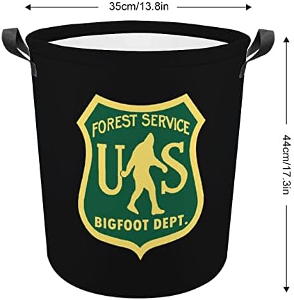 Serviço Florestal dos EUA Bigfoot Departamento de Lavanderia Cesta de Lavanderia Torda de Roupa Roupa Bin Bin com alças para hotel
