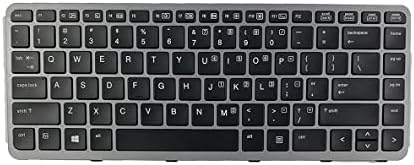 Layout dos EUA de substituição de laptop YHFShop com teclado de retroiluminação para HP Elitebook Folio 1040 G1 1040 G2 736933-001