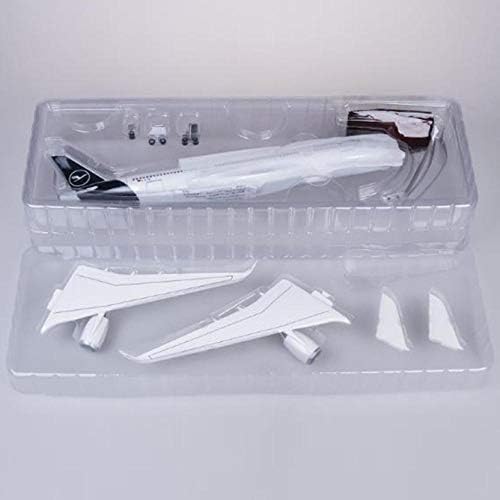 Modelo de aeronave de 47 cm Airbus A350 Aeronaves Lufthansa Aeronaves com roda com luzes