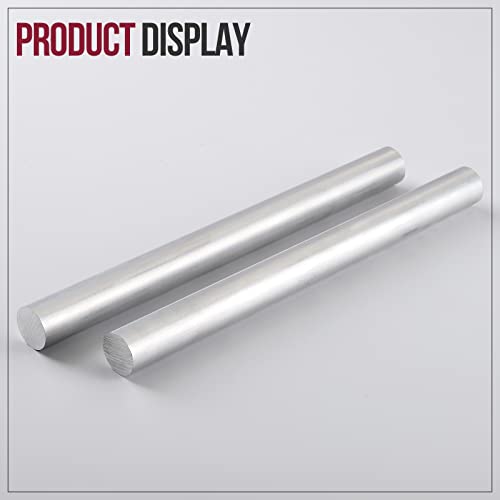 2pcs 13 Long 1-1/8 6061 Haste redonda de alumínio Solid T6511 Torno novo de alumínio