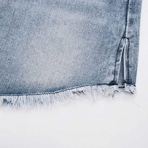Oplxuo Jean Shorts para mulheres shorts de jeans casuais de verão Mid Wistist