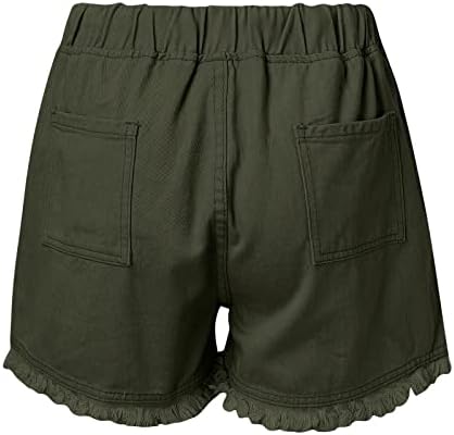 Jean Shorts para mulheres jeans de jeans de jeans high shorts de verão shorts de praia de férias de verão shorts elástico confortável